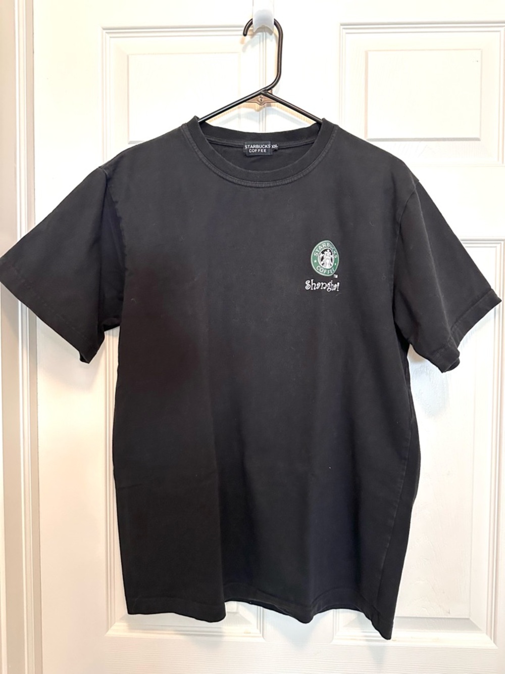 Starbucks Black Short Sleeve Tee with Shanghai Logo
